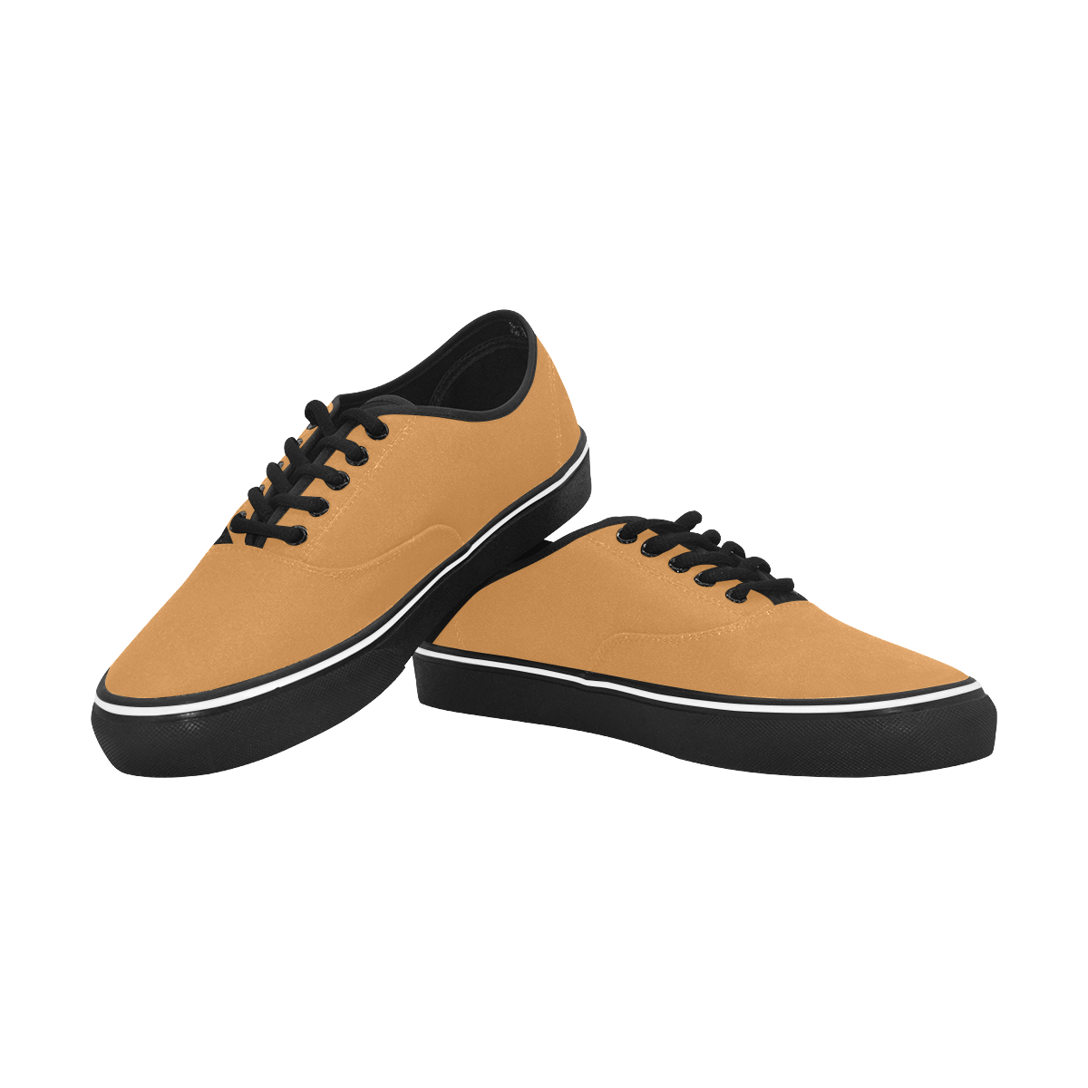 color peru Classic Men's Canvas Low Top Shoes (Model E001-4)