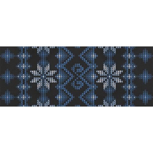 Ugly Christmas Sweater Faux Knit blue, Christmas Gift Wrapping Paper 58"x 23" (5 Rolls)