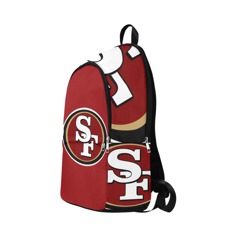 49ers REd Fabric Backpack for Adult (Model 1659)