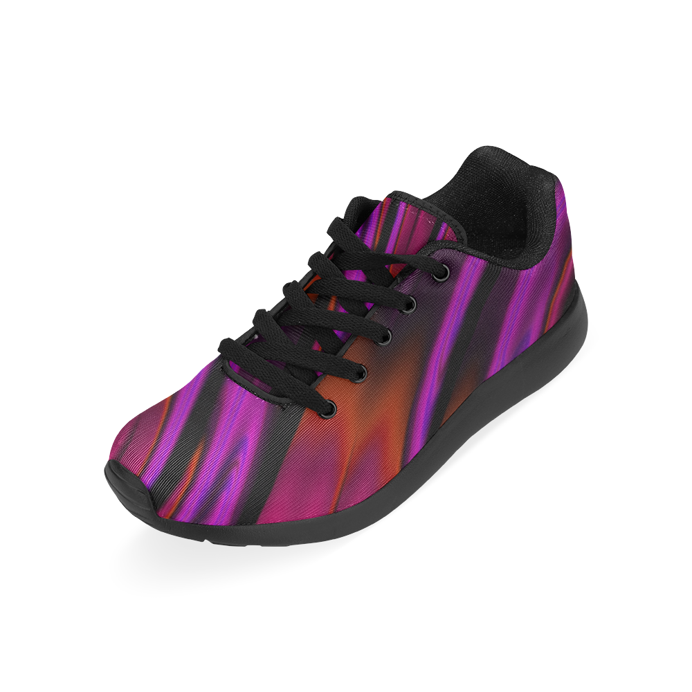 Sunset Waterfall Reflections Abstract Fractal Kid's Running Shoes (Model 020)
