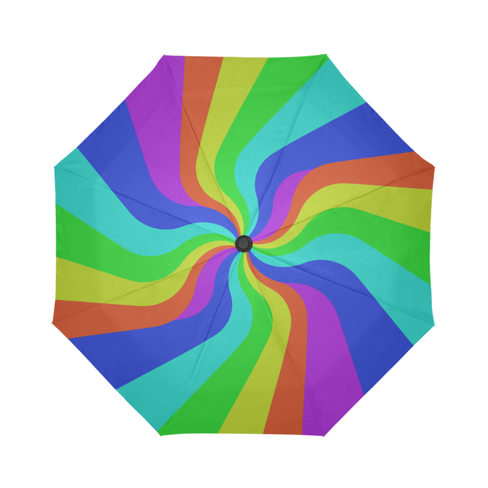 Rainbow Auto-Foldable Umbrella (Model U04)