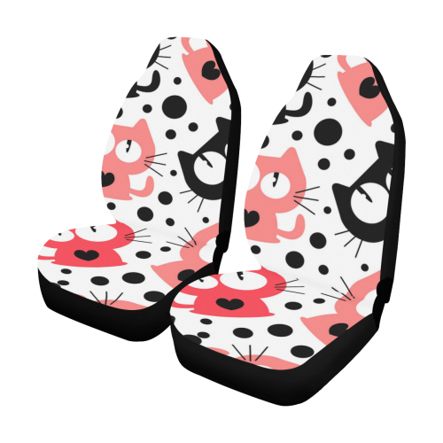 家居cat pattern Car Seat Covers (Set of 2)