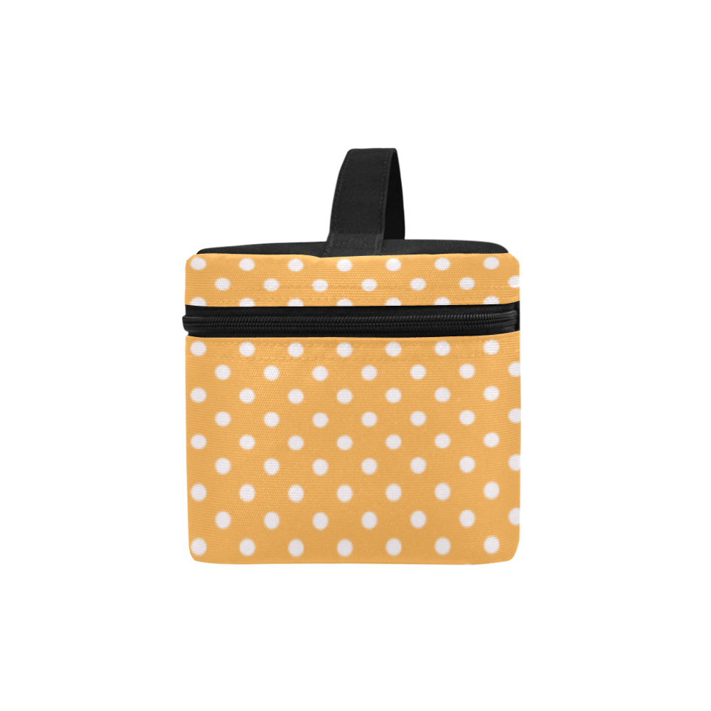Yellow orange polka dots Lunch Bag/Large (Model 1658)