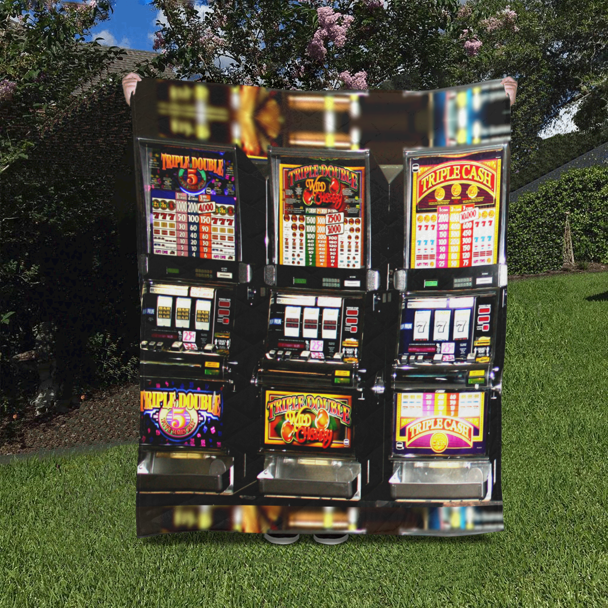 Lucky Slot Machines - Dream Machines Quilt 50"x60"