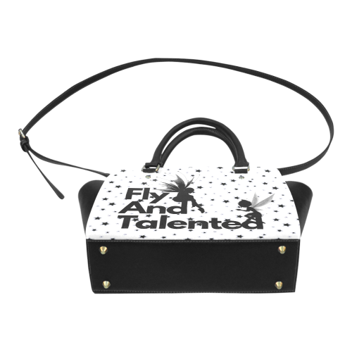 Fly & Talented White Classic Shoulder Handbag (Model 1653)