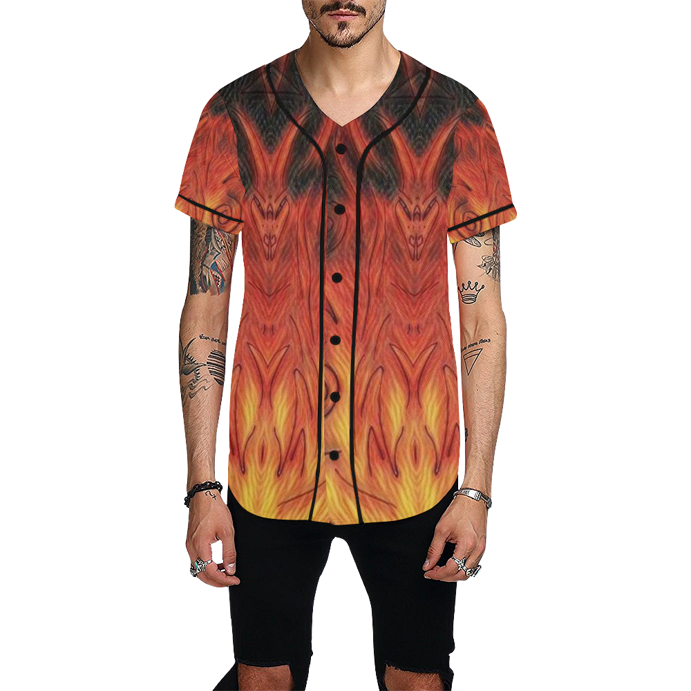 Knew Jersee Devils. All Over Print Baseball Jersey for Men (Model T50)