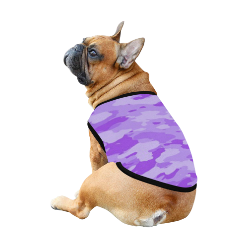 Purple Camo All Over Print Pet Tank Top