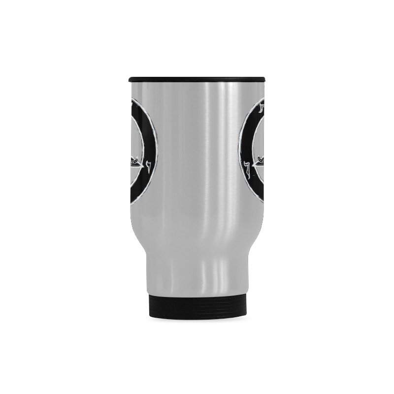 baphometneghybrid Travel Mug (Silver) (14 Oz)