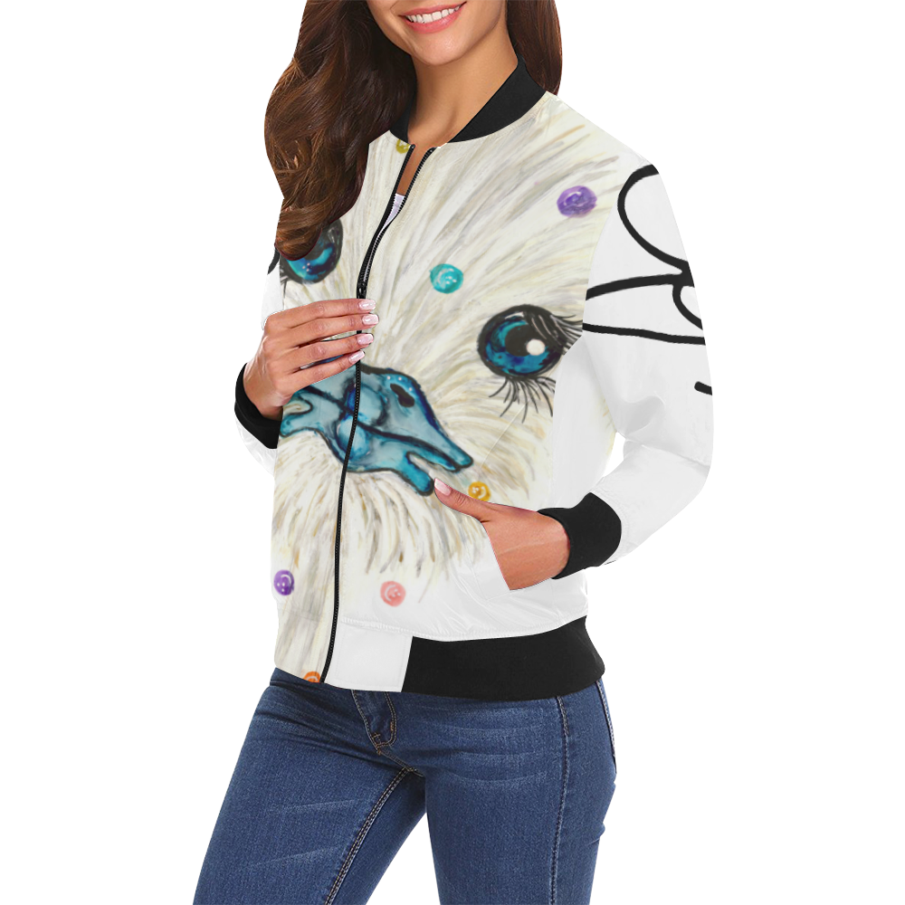 Stella Womens Jacket All Over Print Bomber Jacket for Women (Model H19)