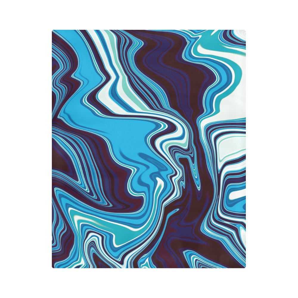 AbstractBlue Duvet Cover 86"x70" ( All-over-print)