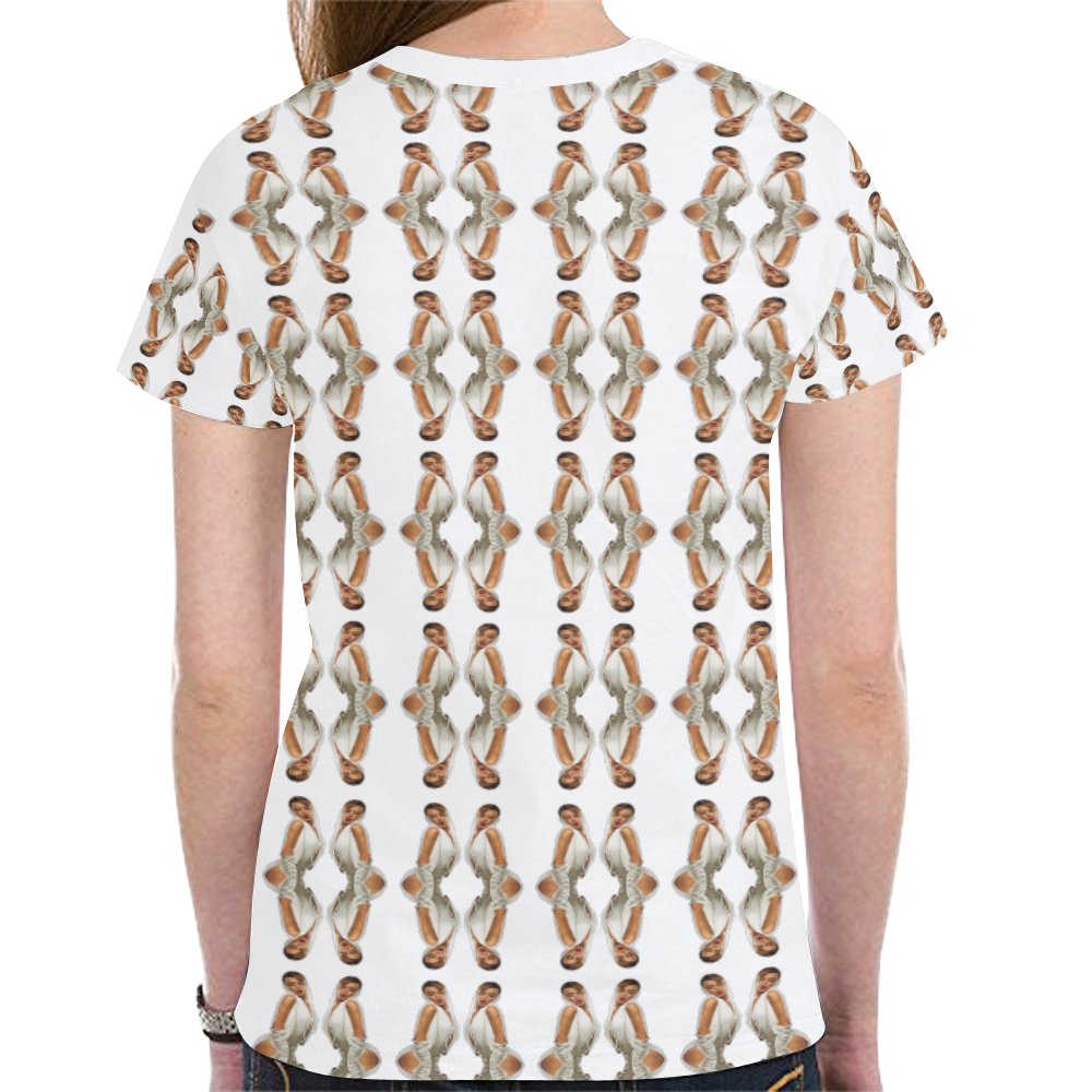 kylie pattern 2a New All Over Print T-shirt for Women (Model T45)