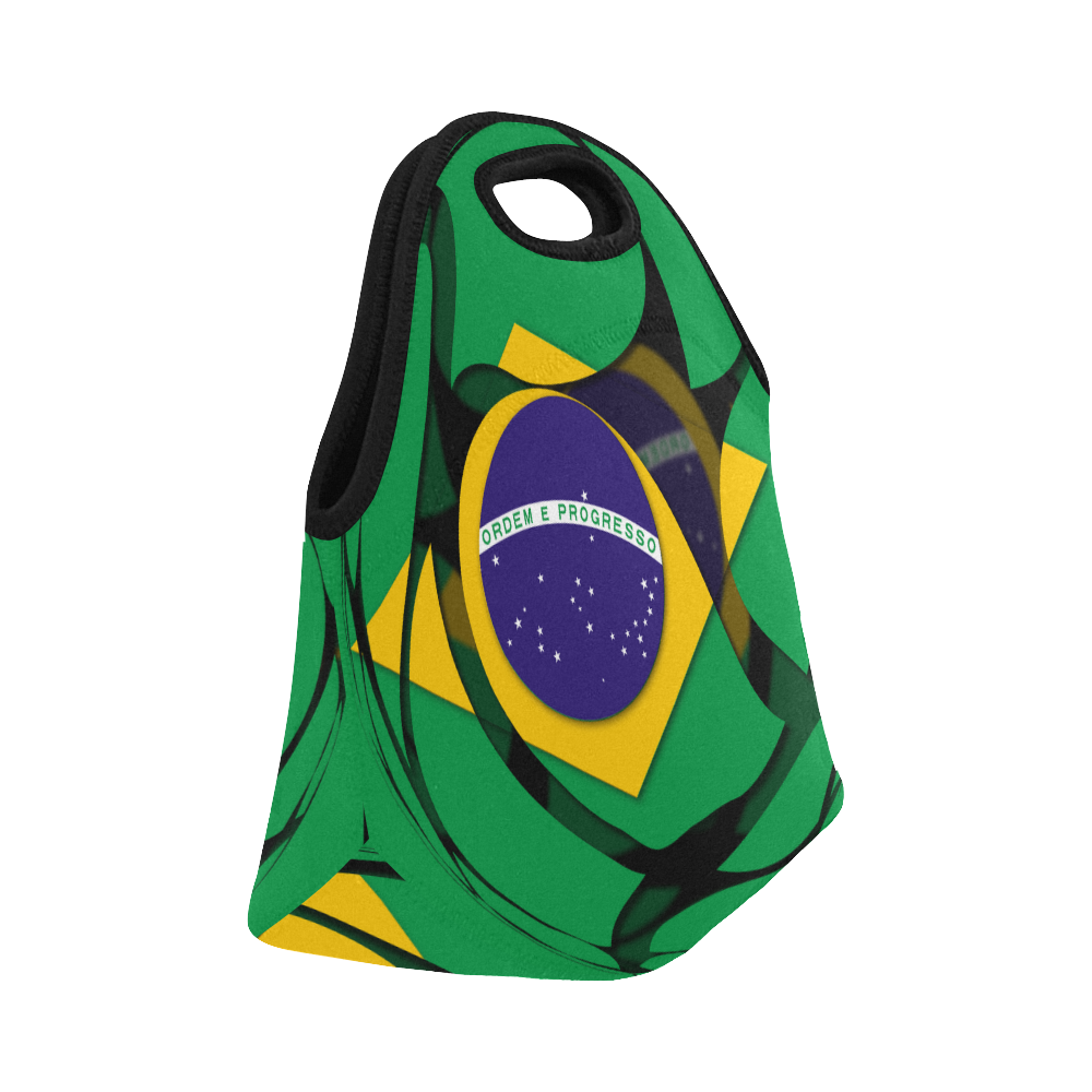 The Flag of Brazil Neoprene Lunch Bag/Small (Model 1669)