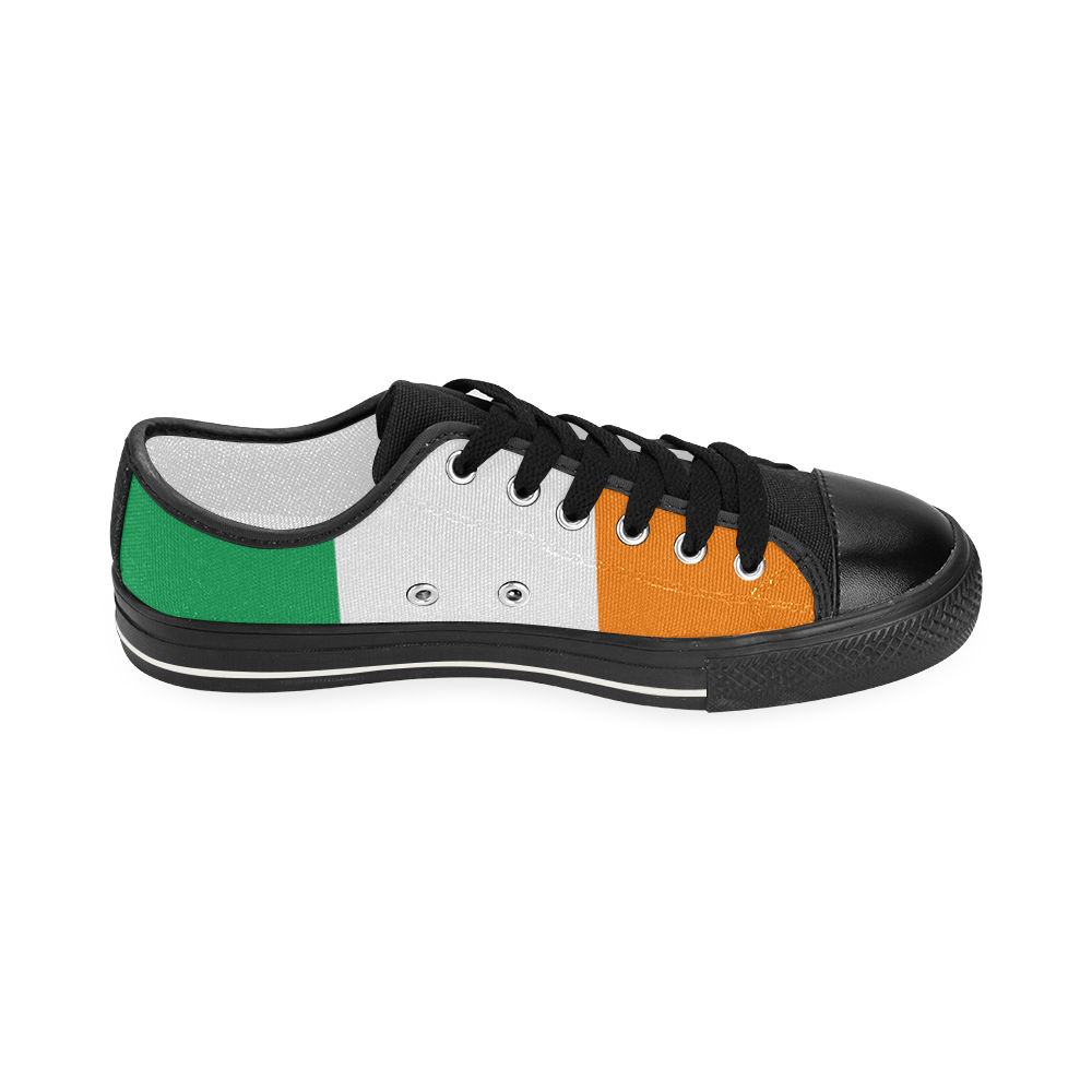 Ireland flag Women's Classic Canvas Shoes (Model 018)