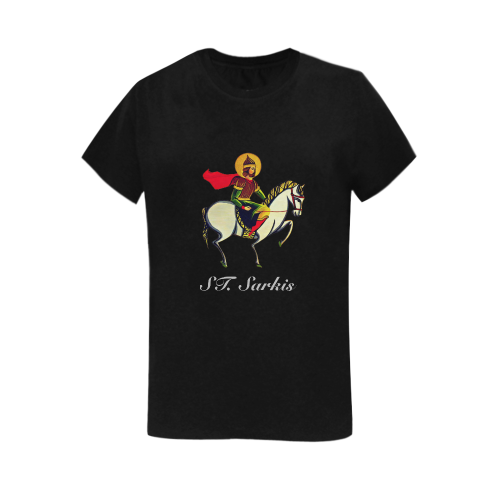 St.sarkis Սուրբ Սարգիս Women's T-Shirt in USA Size (Two Sides Printing)