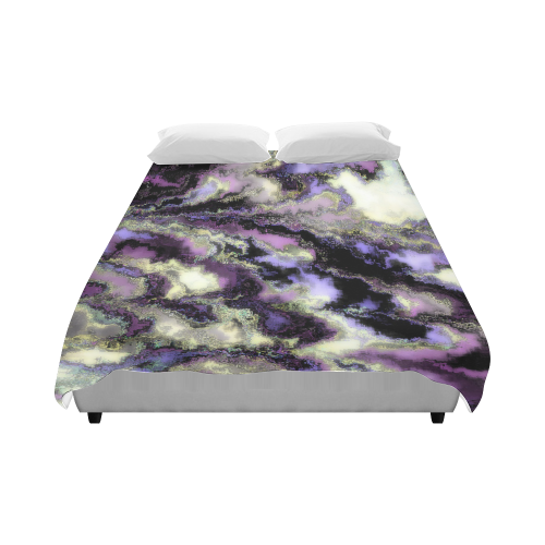 Purple marble Duvet Cover 86"x70" ( All-over-print)