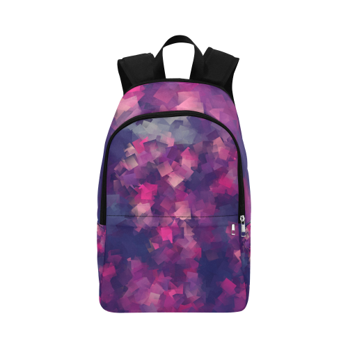purple pink magenta cubism #modern Fabric Backpack for Adult (Model 1659)