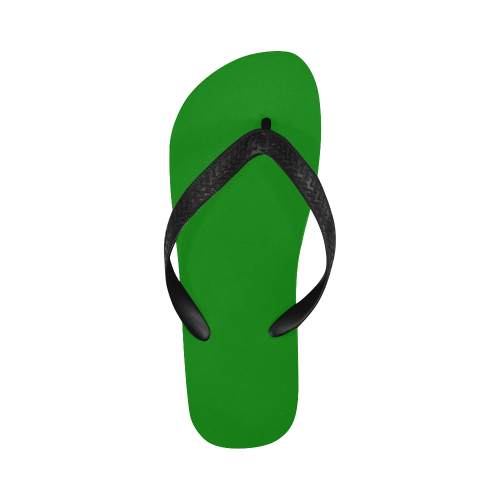 color green Flip Flops for Men/Women (Model 040)