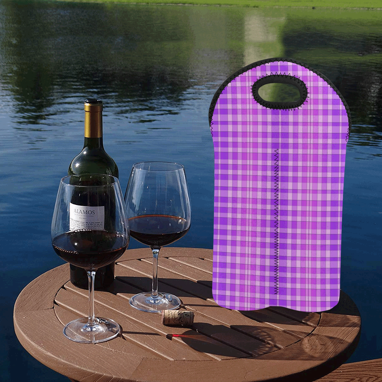 FabricPattern20160808 2-Bottle Neoprene Wine Bag