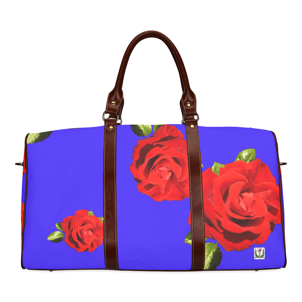 Fairlings Delight's Floral Luxury Collection- Red Rose Waterproof Travel Bag/Large 53086g12 Waterproof Travel Bag/Large (Model 1639)