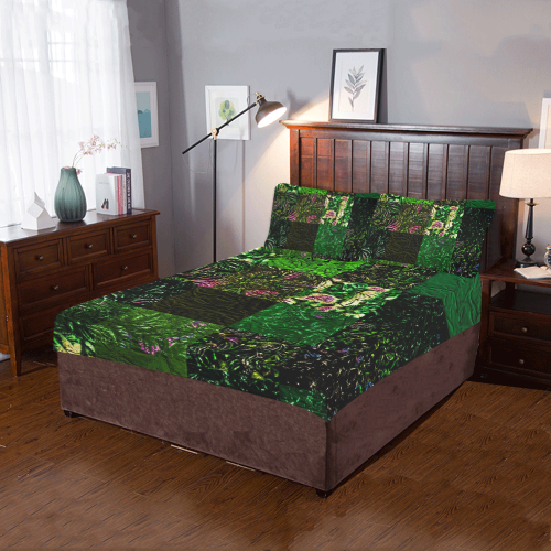 Foliage Patchwork #1 3-Piece Bedding Set