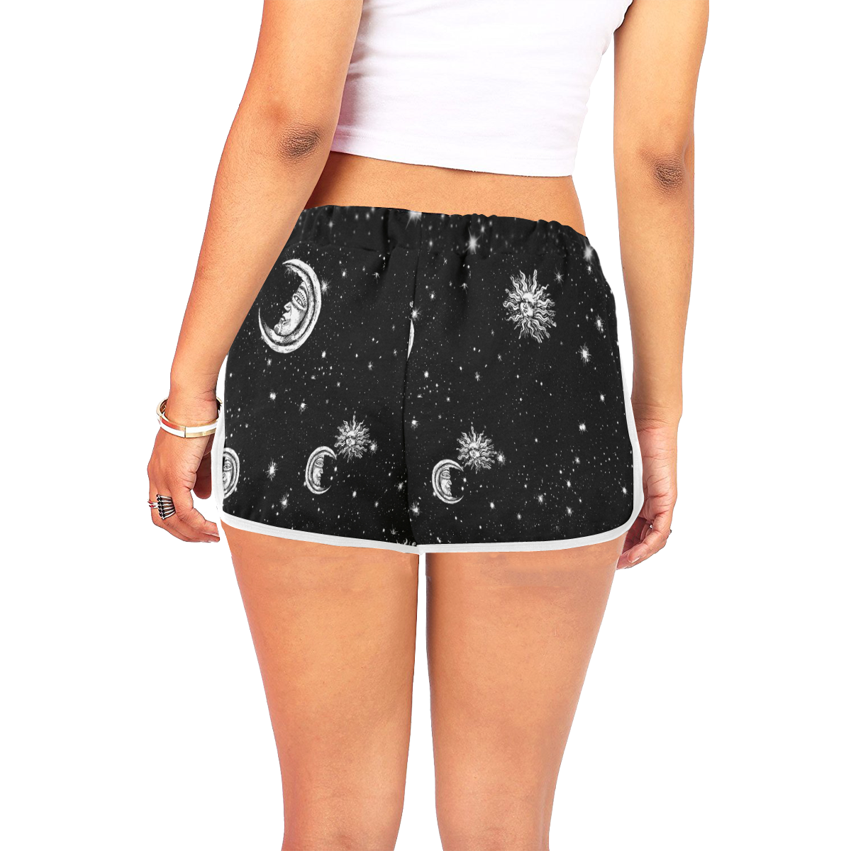 Mystic Sun and Moon Women's All Over Print Relaxed Shorts (Model L19)