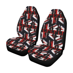 Union Jack British UK Flag Guitars Car Seat Covers (Set of 2)