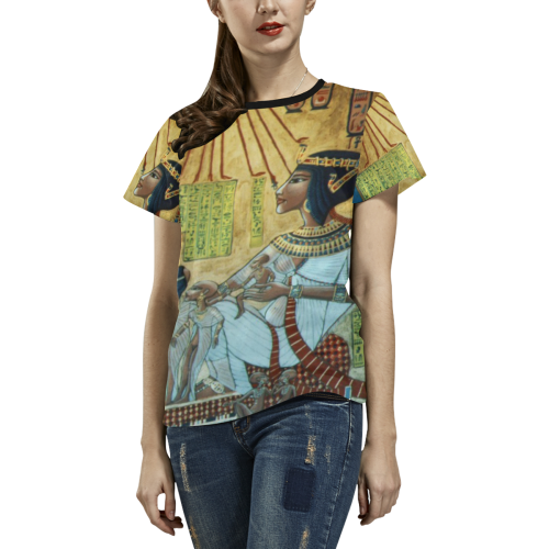 Eddie Toni women's T-shirt All Over Print T-shirt for Women/Large Size (USA Size) (Model T40)