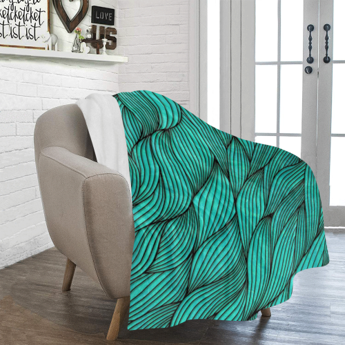 weaved leaves Ultra-Soft Micro Fleece Blanket 50"x60"