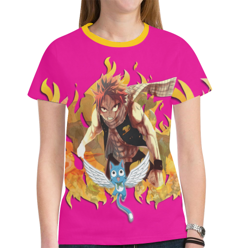 Fairy Tail New All Over Print T-shirt for Women (Model T45)
