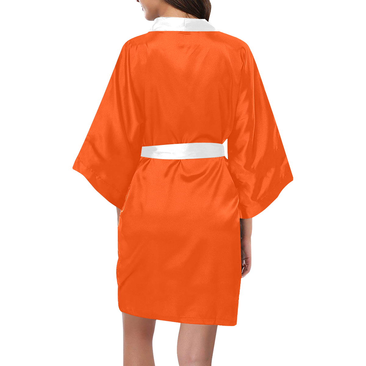 color orange red Kimono Robe