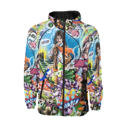 The Took Book artwork by Kirsty Sloman All Over Print Quilted Windbreaker for Men (Model H35)