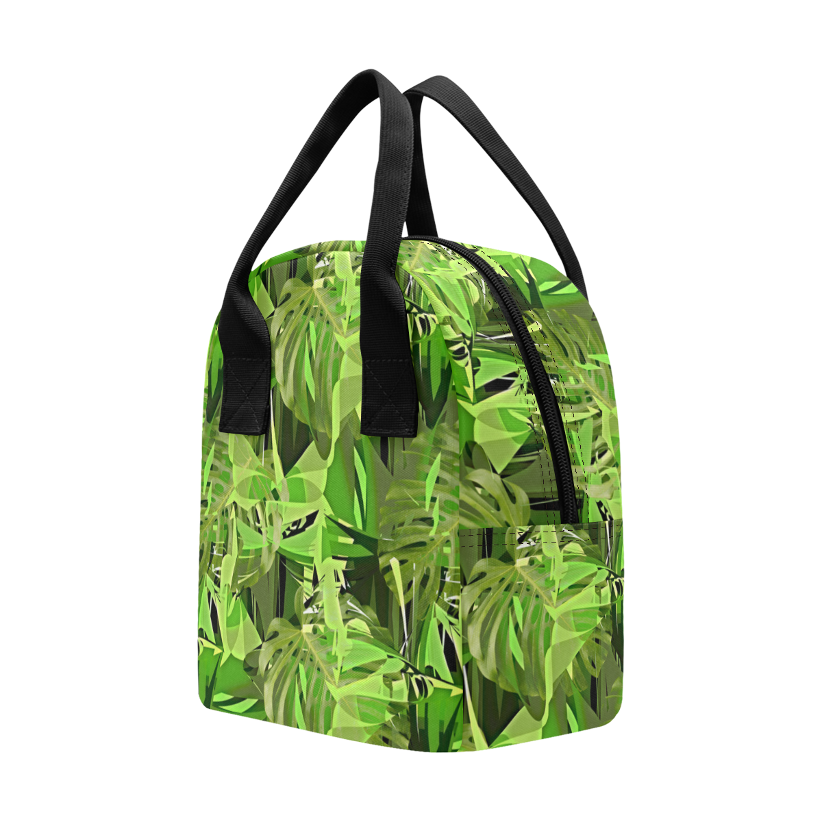 Tropical Jungle Leaves Camouflage Zipper Lunch Bag (Model 1689)