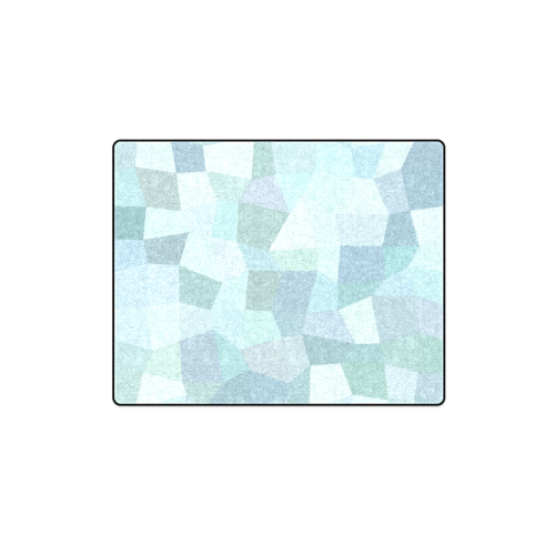 Pastel Blues Mosaic Blanket 40"x50"