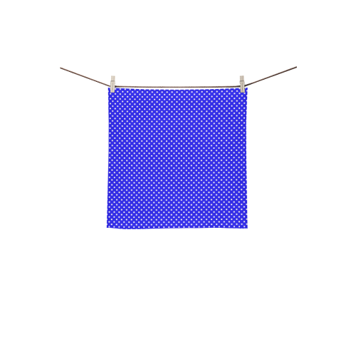 Blue polka dots Square Towel 13“x13”