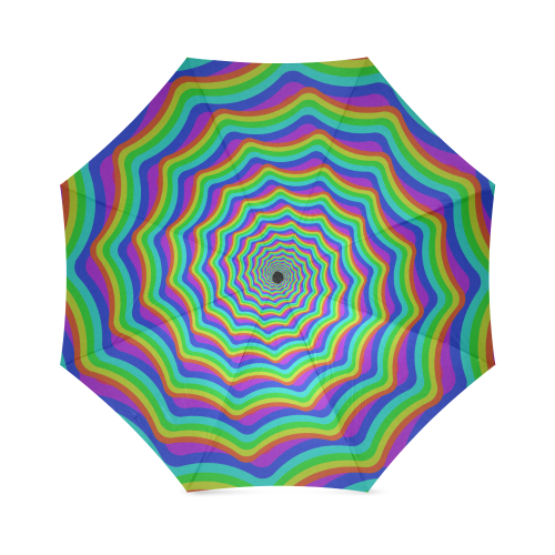 Rainbow shell vortex Foldable Umbrella (Model U01)