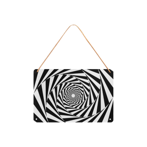 Spiral Metal Sign 12"x8"