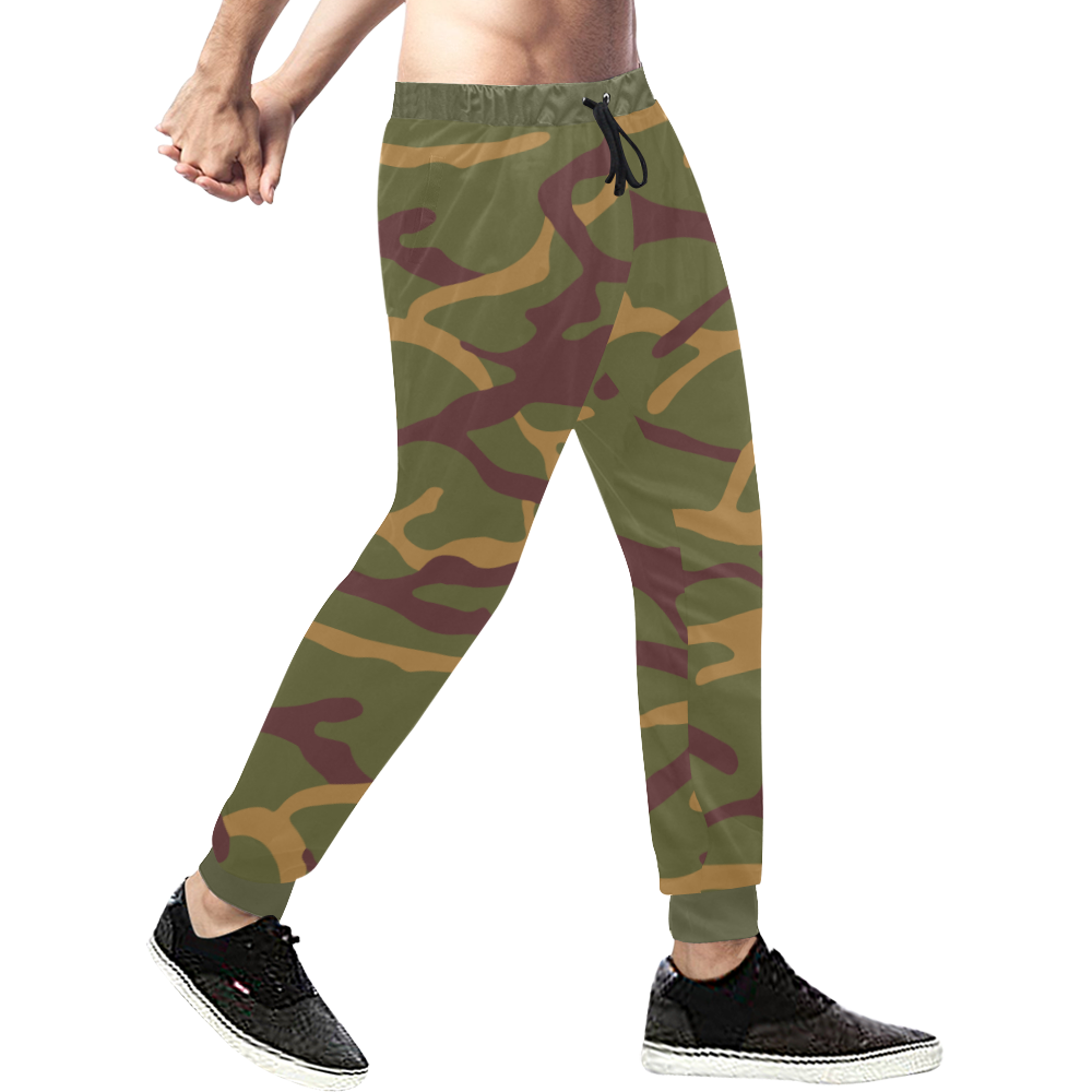 Yugoslav M68 MOL Camouflage Men's All Over Print Sweatpants (Model L11)