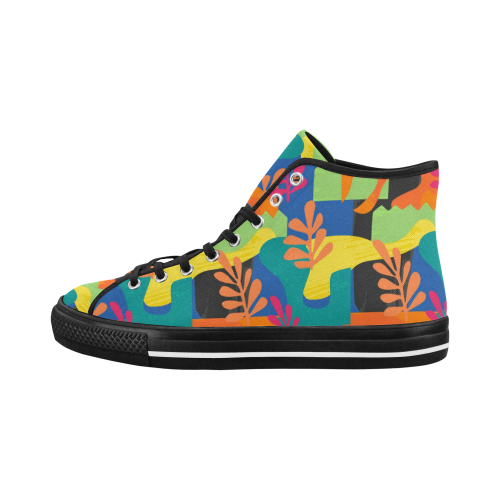 Abstract Nature Pattern Vancouver H Men's Canvas Shoes/Large (1013-1)