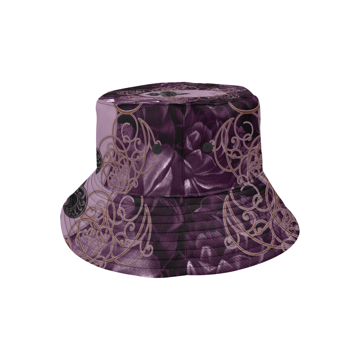 Flowers in soft violet colors All Over Print Bucket Hat