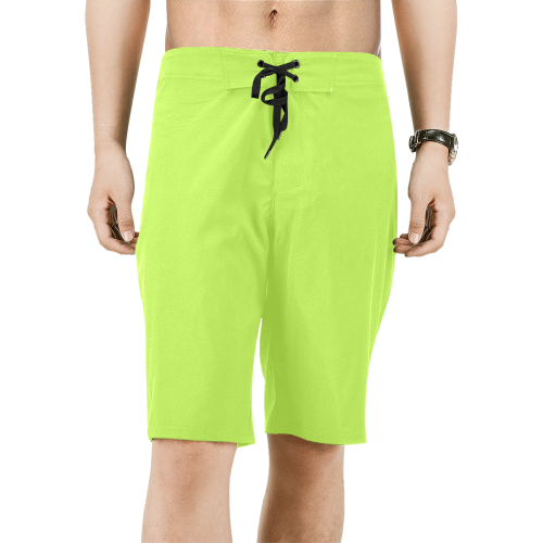 Lime Men's All Over Print Board Shorts (Model L16)