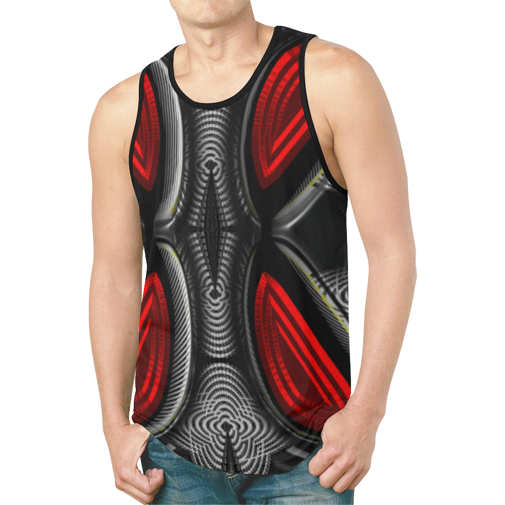 abstract_5500_2019_RBW_93h New All Over Print Tank Top for Men (Model T46)