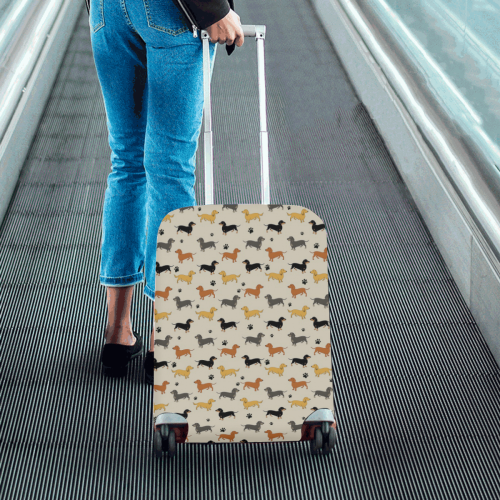 Mixed Weenies Luggage Cover/Small 18"-21"