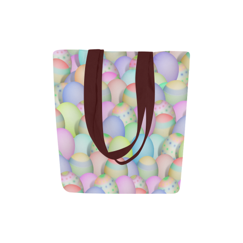 Pastel Colored Easter Eggs Canvas Tote Bag (Model 1657)