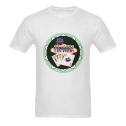 LasVegasIcons Poker Chip - Poker Hand Men's T-shirt in USA Size (Front Printing Only) (Model T02)
