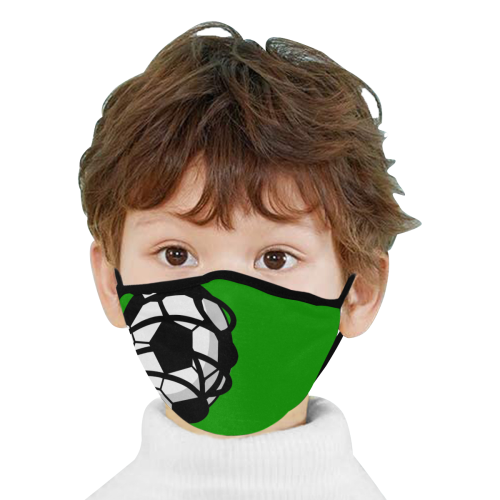 Soccer Ball in the Net Mouth Mask