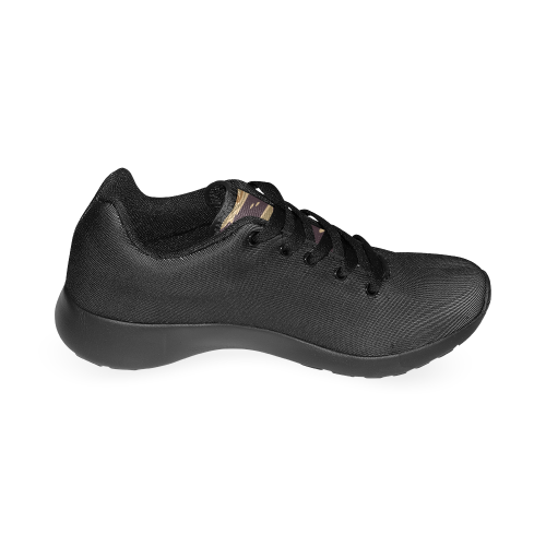 Sporty Camo Hint Trainer- Black Women’s Running Shoes (Model 020)