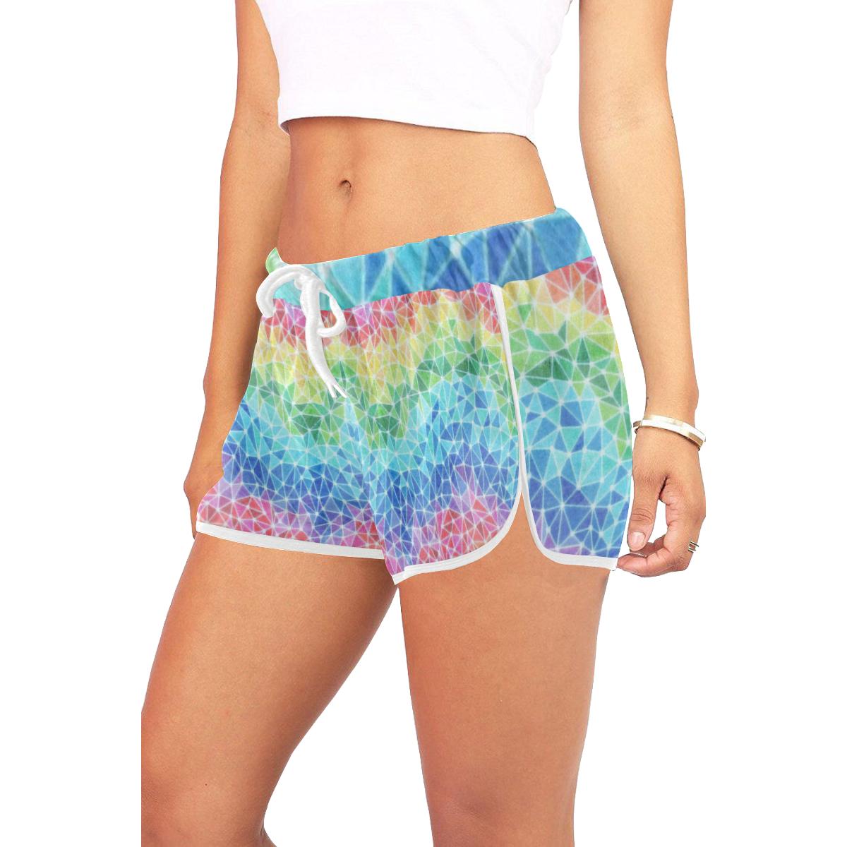 Brain Waves Women's All Over Print Relaxed Shorts (Model L19)