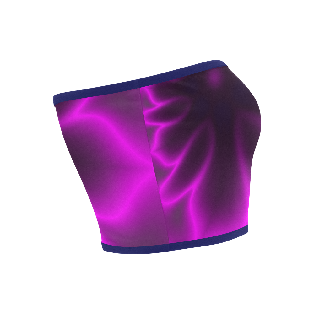 Purple Blossom Bandeau Top