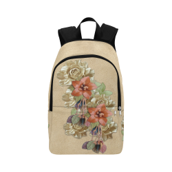 leather flower backpack Fabric Backpack for Adult (Model 1659)