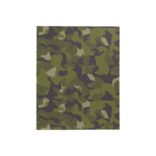 Swedish M90 woodland camouflage Quilt 40"x50"